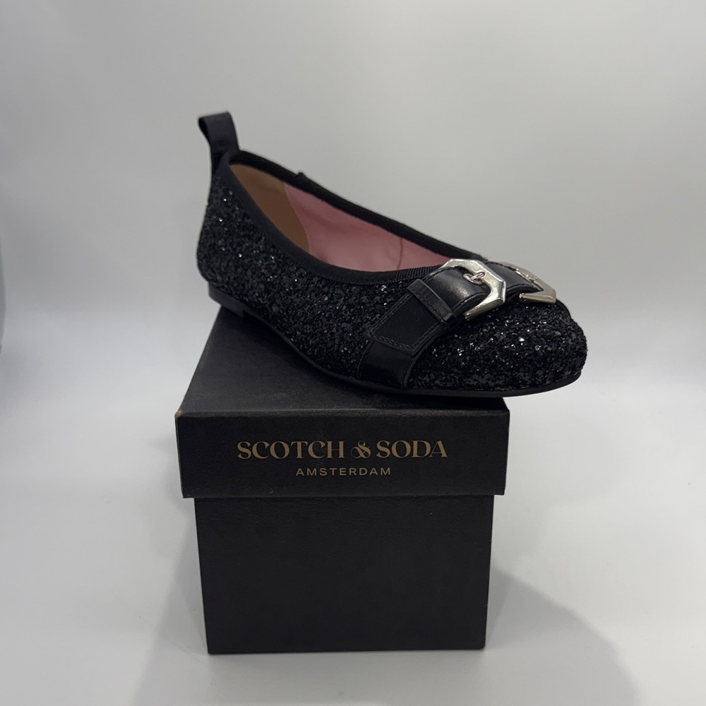 Scotch & Soda Mira Glitter & Leather Ballet Flat